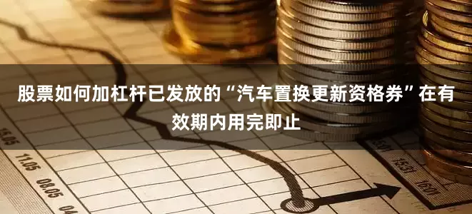 股票如何加杠杆已发放的“汽车置换更新资格券”在有效期内用完即止